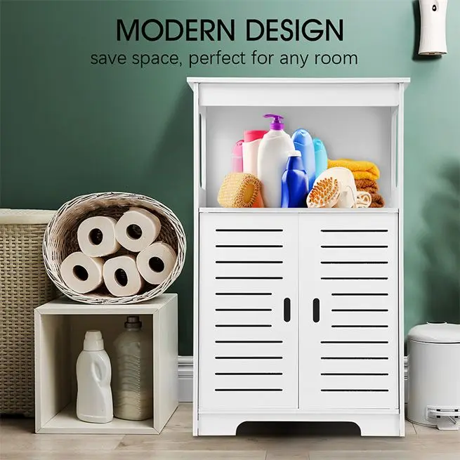 Maxkon Freestanding Bathroom Cabinet Storage Shelf Organiser Stand Waterproof Cupboard