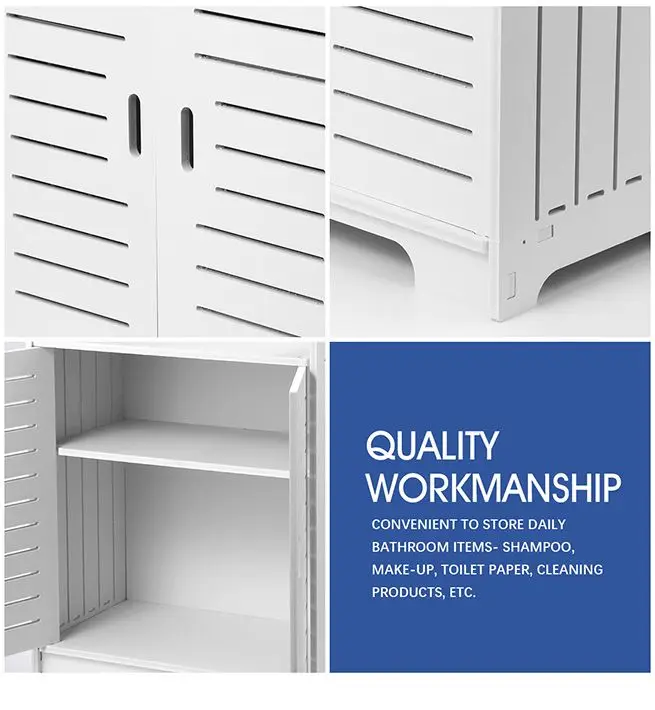 Maxkon Freestanding Bathroom Cabinet Storage Shelf Organiser Stand Waterproof Cupboard