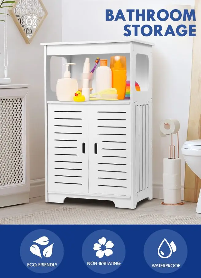 Maxkon Freestanding Bathroom Cabinet Storage Shelf Organiser Stand Waterproof Cupboard
