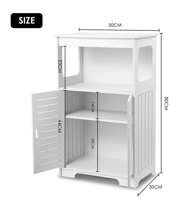 Maxkon Freestanding Bathroom Cabinet Storage Shelf Organiser Stand Waterproof Cupboard