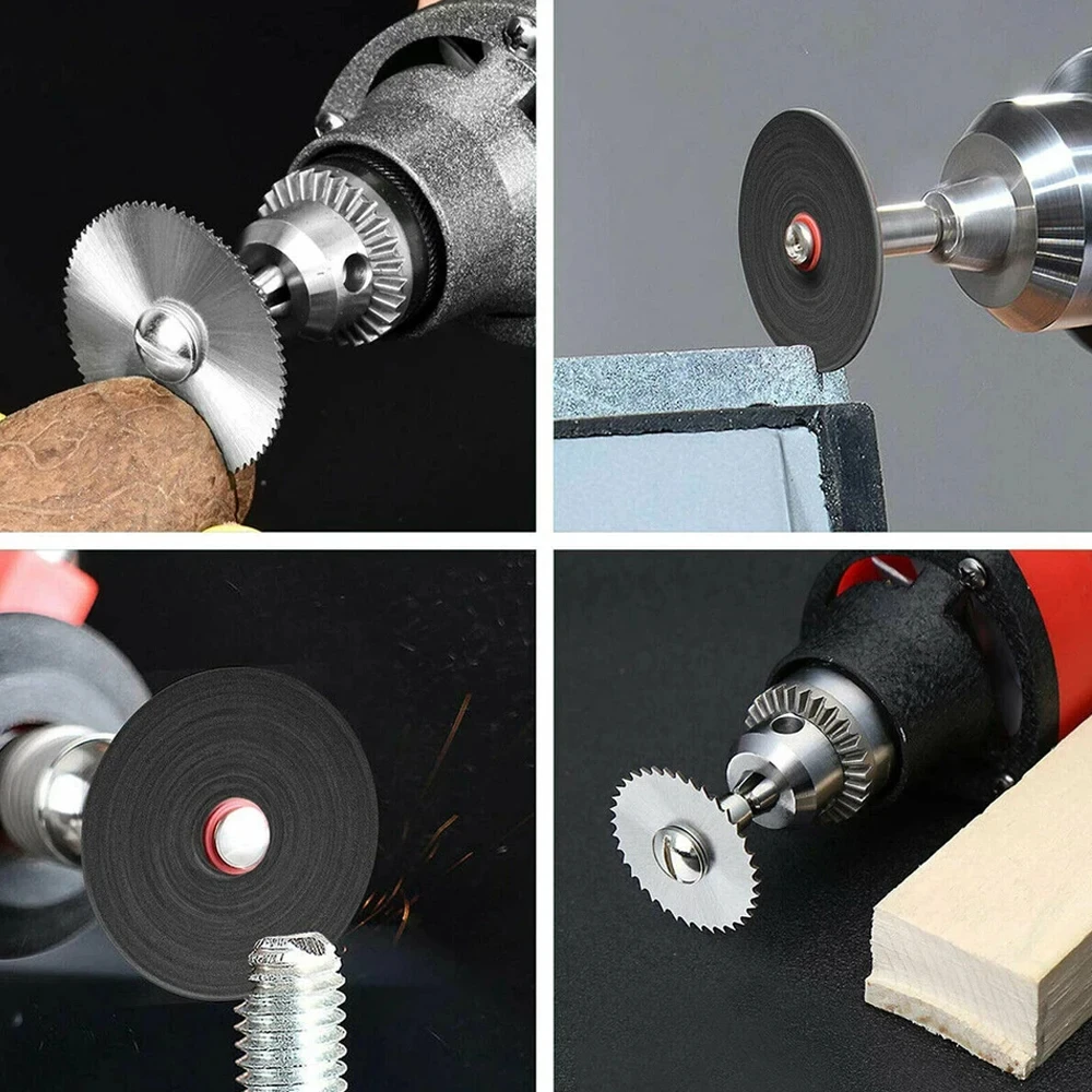 31pc Cutting Discs HSS Circular Saw Mini Drill Rotary Tool Multi-Size Blades for Cutting Metal, Wood, Stone, PVC