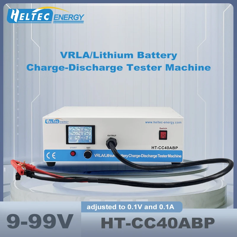 Heltec 9–99V 20A/40A Multi-Function Electronic Load Battery Tester for 18650,LiFePO4&Lead-Acid Batteries for EV/Battery Repair