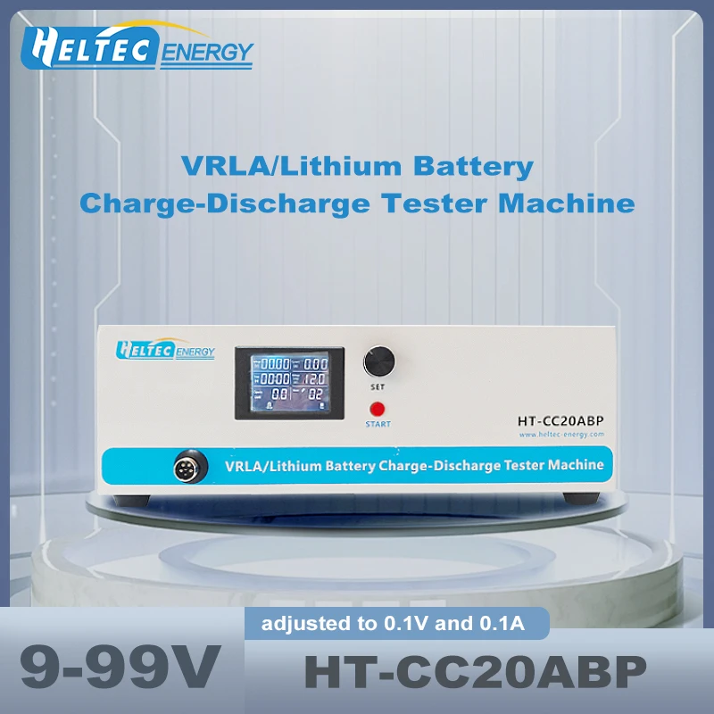 Heltec 9–99V 20A/40A Multi-Function Electronic Load Battery Tester for 18650,LiFePO4&Lead-Acid Batteries for EV/Battery Repair