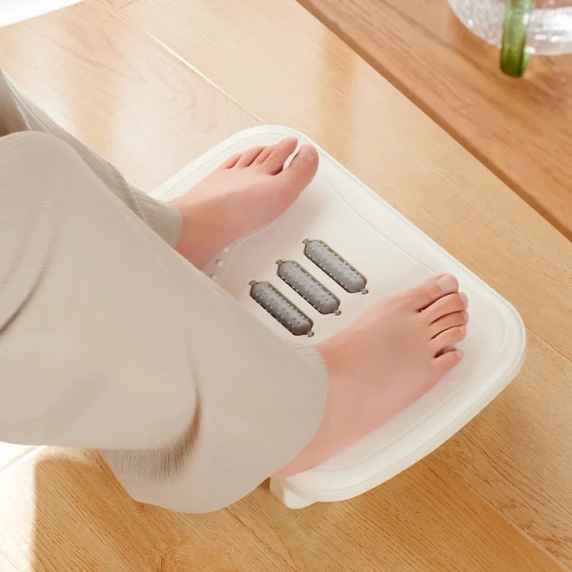 Portability Foot Rest Under Desk Footrest Ergonomic Foot Stool with Massage Rollers Foot Rest For Home Office Work Fast Ship