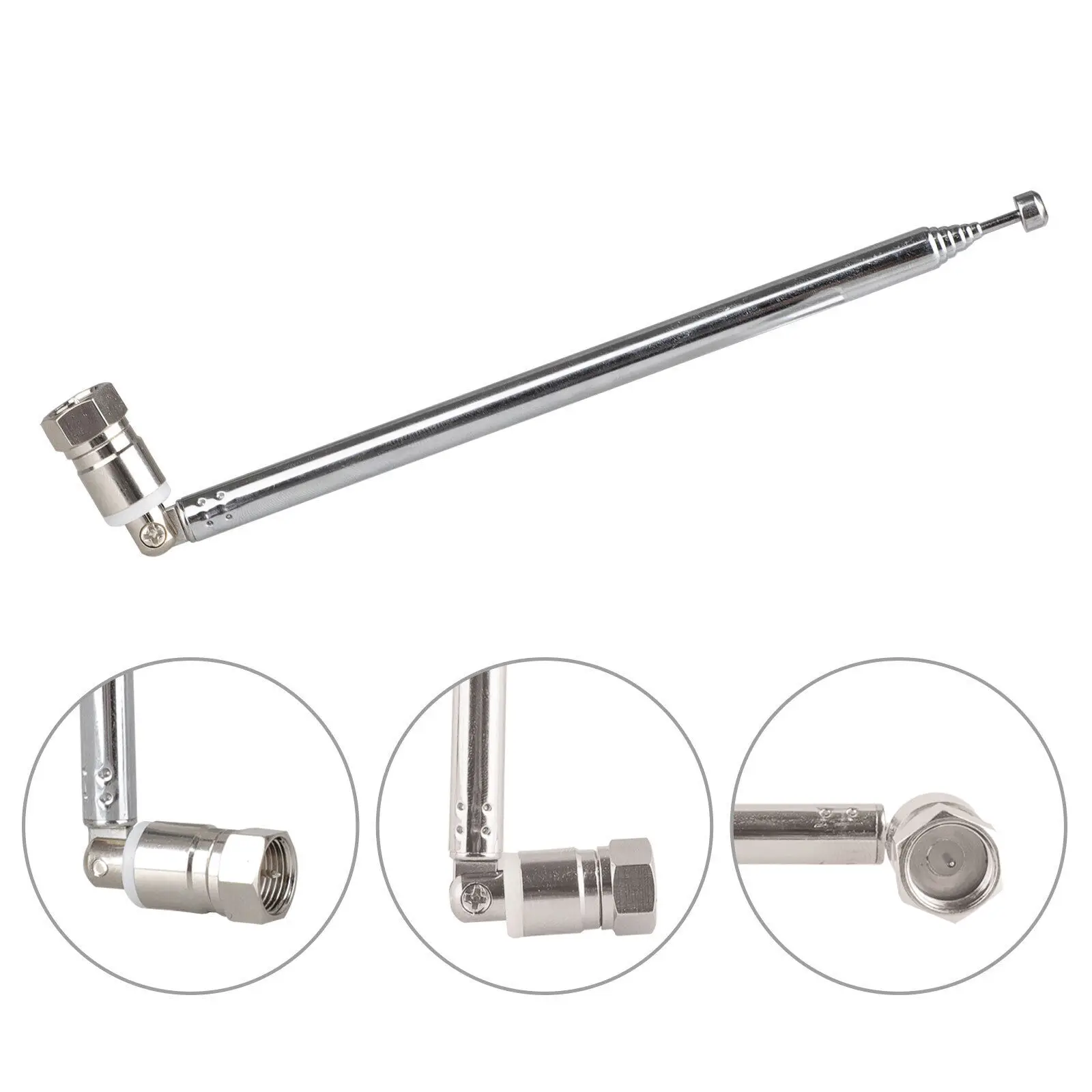 Rod Antenna 3.5mm Adapter FM Radio Antenna Replace Telescopic Aerial F Type Male Plug Connector For Bose Wave Radio Accessories