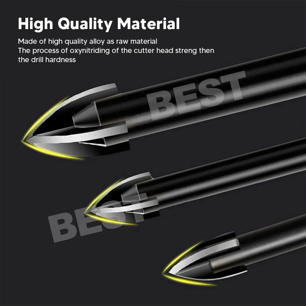 6mm Tile Porcelain Drill Bit Marble Ceramic Glass Brick Shank Hex Spear Head AU