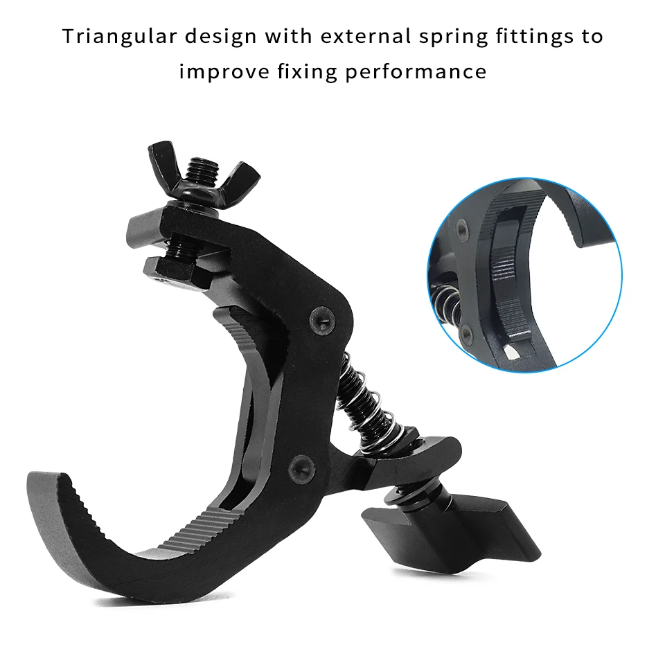10pcs/Aluminum Alloy Clip 150kg 40-60mm Hook Bracket Stage Durable Heavy Duty Hook DJ Lighting Kit Hook