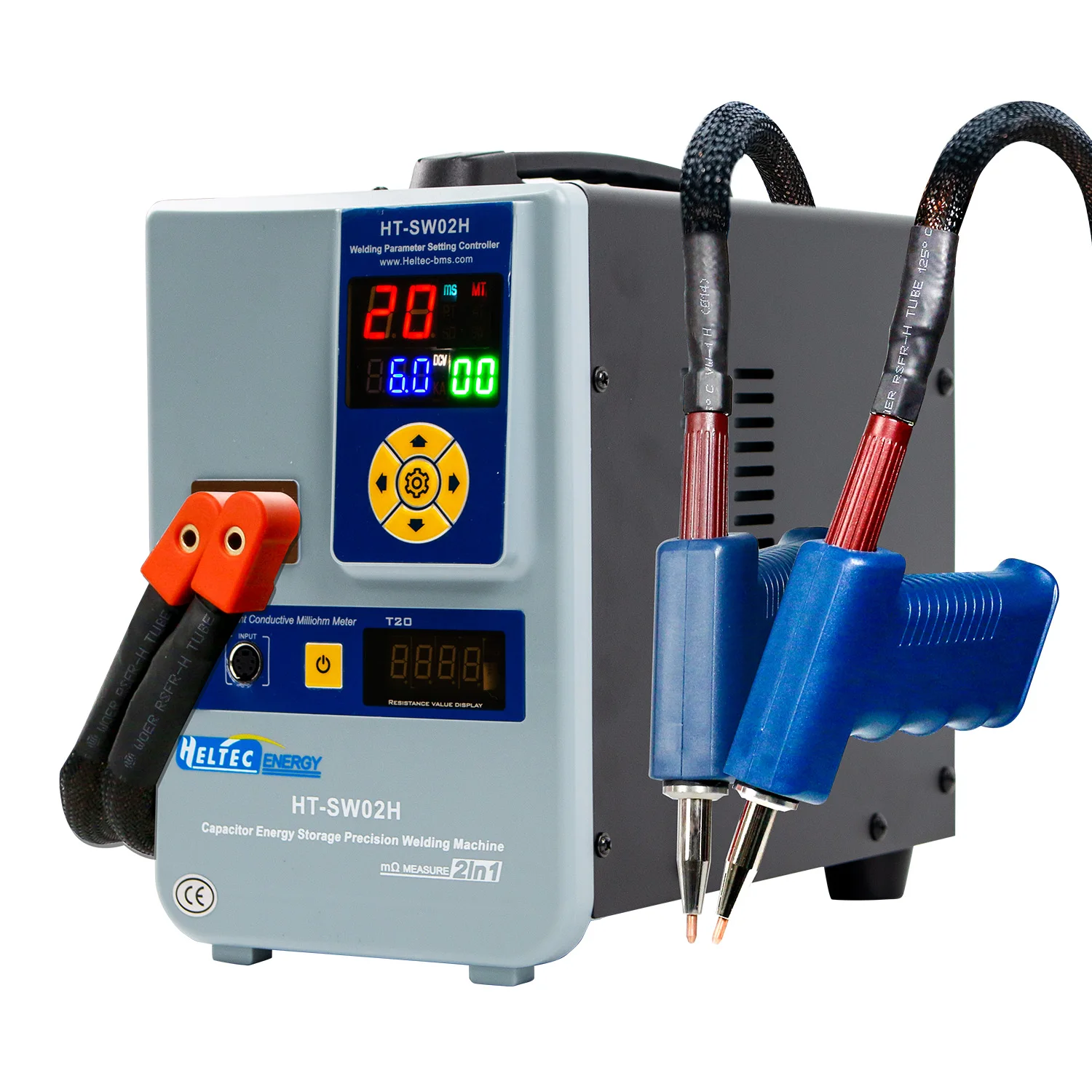 Heltec 10.6/14.5/21/36/42KW Portable Handheld Capacitor Spot Welding Machine Spot Welder for 18650/Lithium Battery/Nickel/Copper