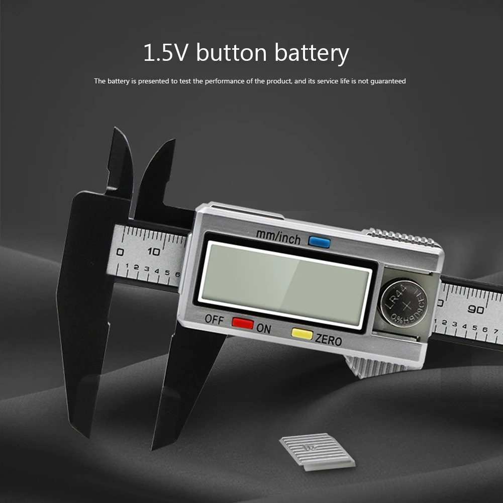 Multipurpose Vernier Caliper Digital High-strength Plastics 4 Measuring Functions 0.1mm Accuracy for Auto Machinery