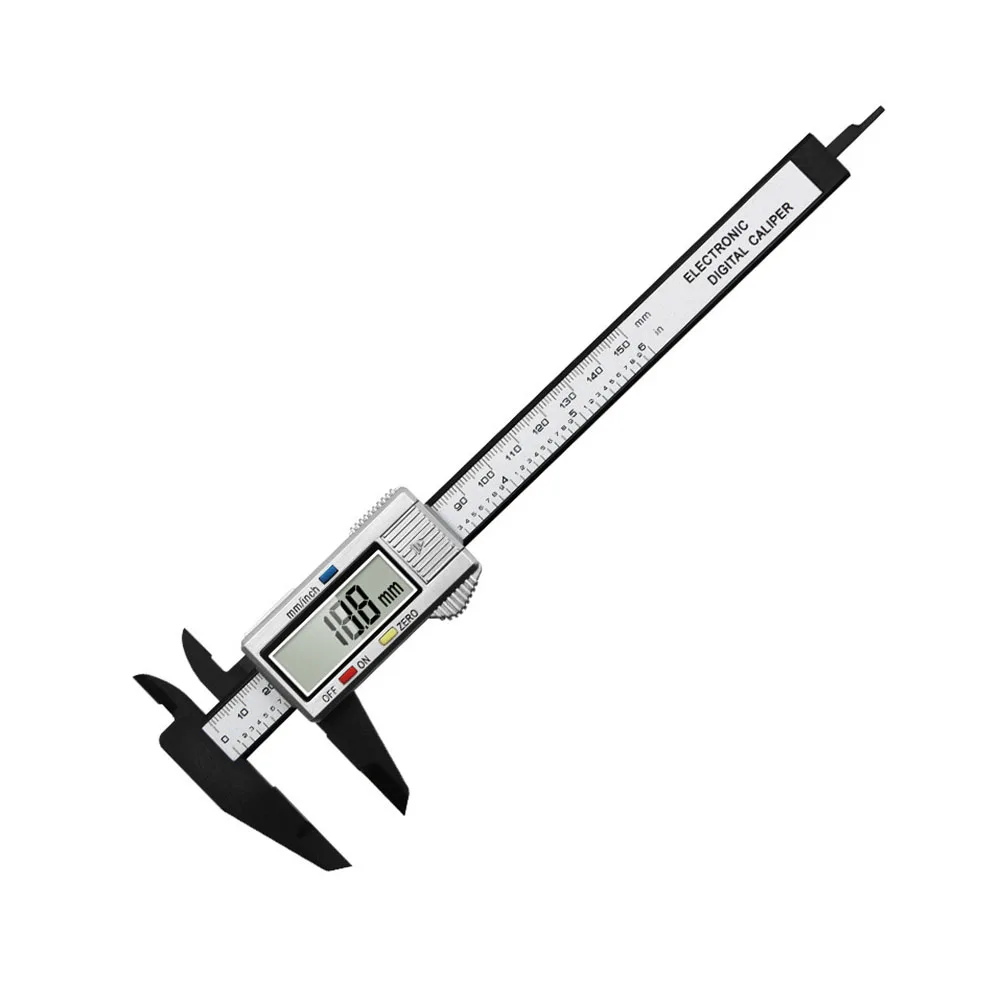 Multipurpose Vernier Caliper Digital High-strength Plastics 4 Measuring Functions 0.1mm Accuracy for Auto Machinery
