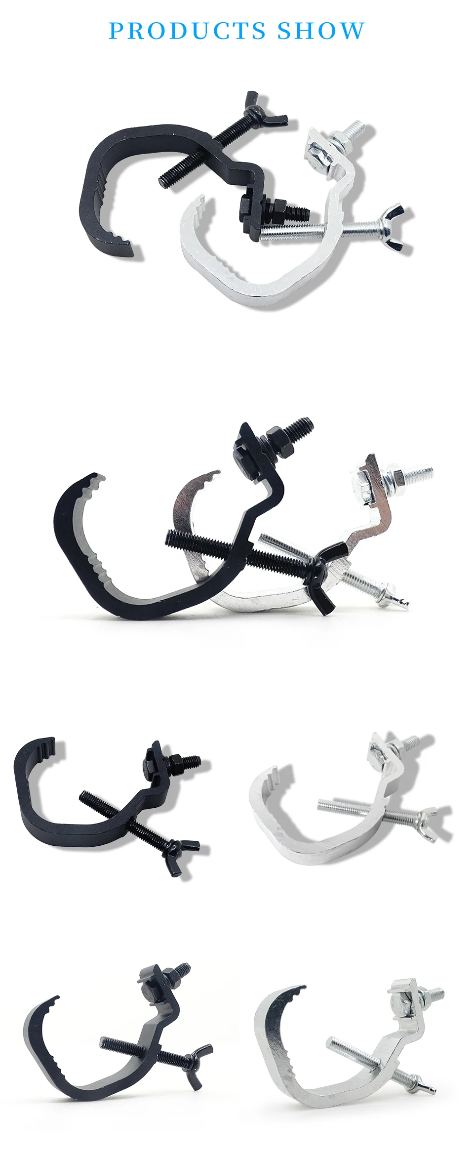 10Pcs/Lot Led Stage Light Truss Aluminum Lights Hook Par Light Hooks DJ Club Light Hanging Hook