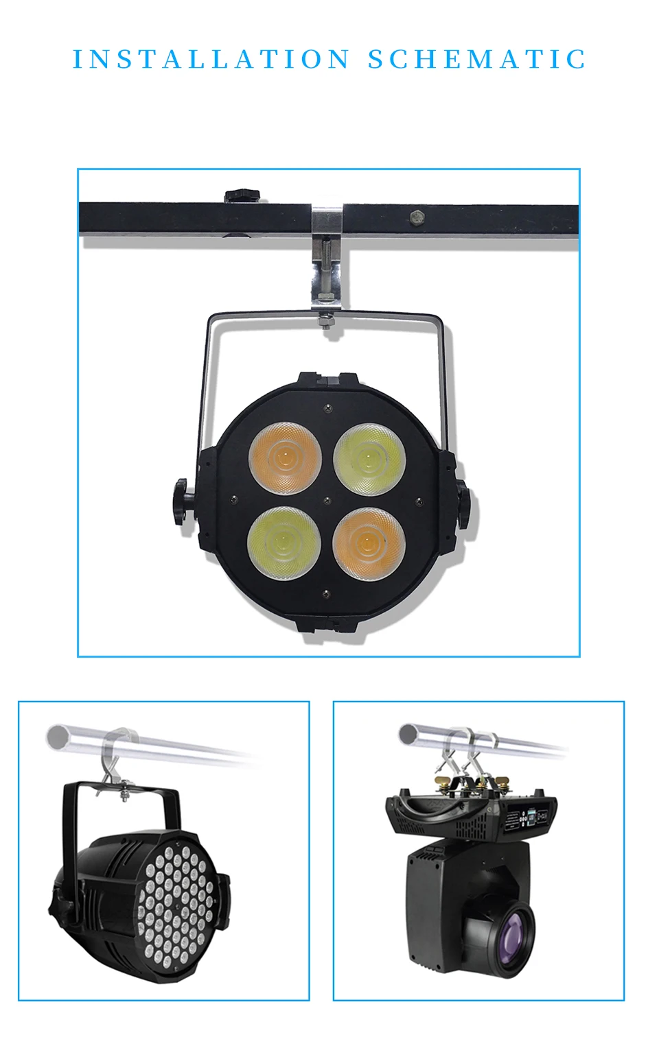 10Pcs/Lot Led Stage Light Truss Aluminum Lights Hook Par Light Hooks DJ Club Light Hanging Hook