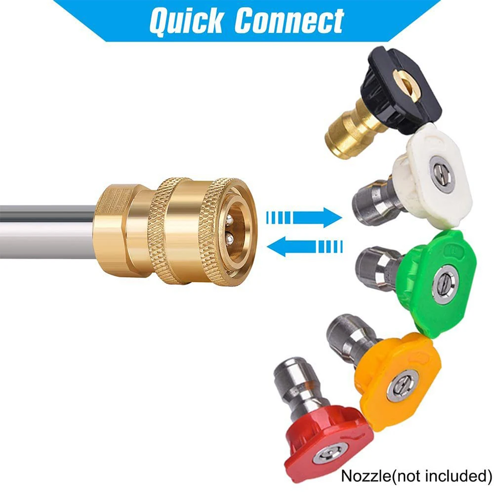 2PCS Extension Wand Lance16inch/40cm  For High Pressure Washer 1/4inch Quick Connect