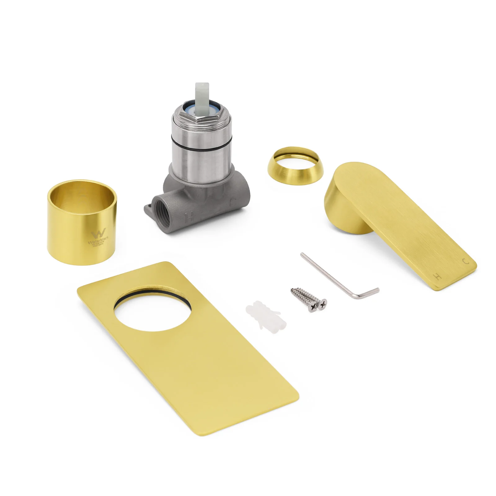 **Sydney Stock** KYLINS Brushed Gold Sliding Rail with 3 Mode Hand Held Shower Head Set Kit Mixer Taps Round WaterMark Wels