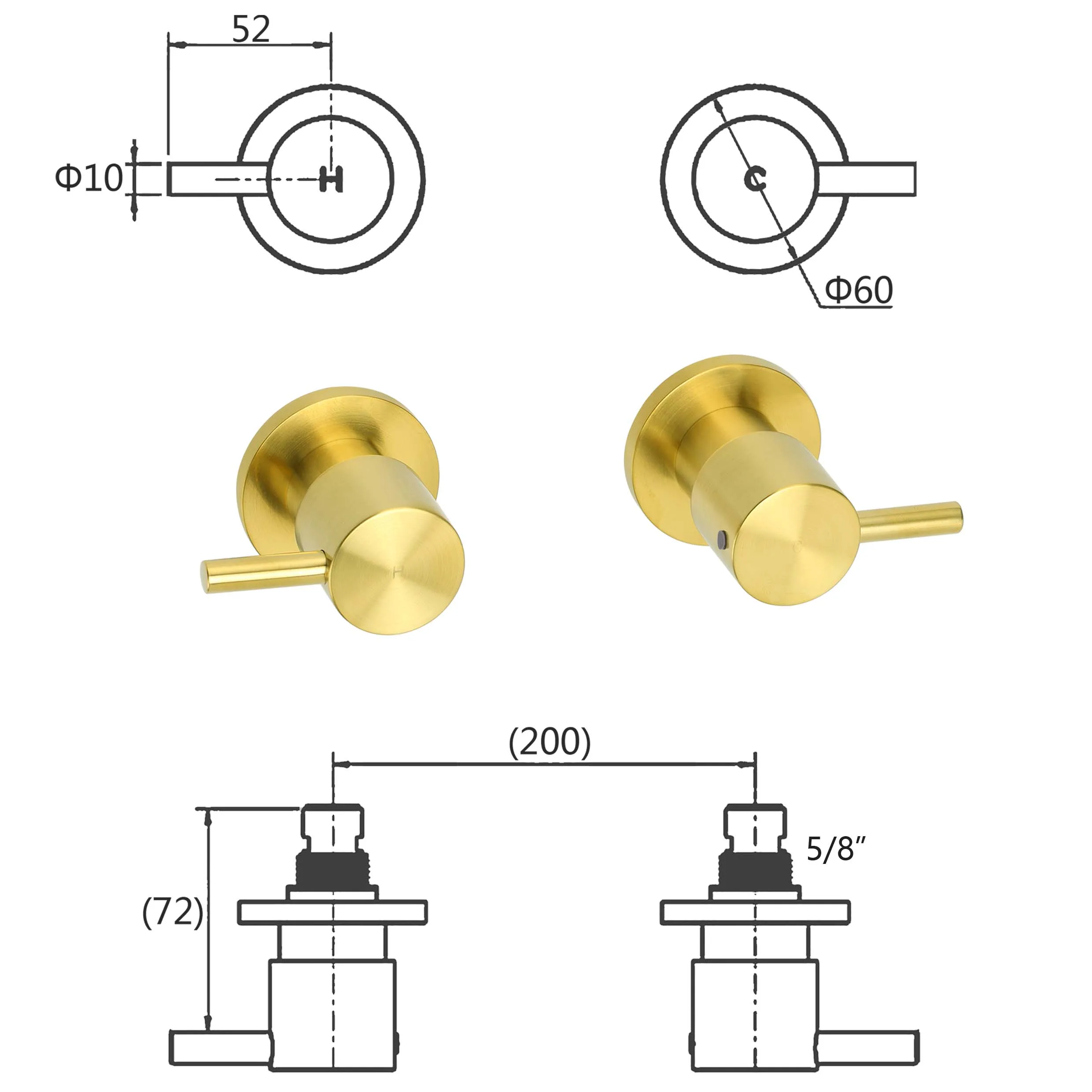 **Sydney Stock** KYLINS Brushed Gold Sliding Rail with 3 Mode Hand Held Shower Head Set Kit Mixer Taps Round WaterMark Wels