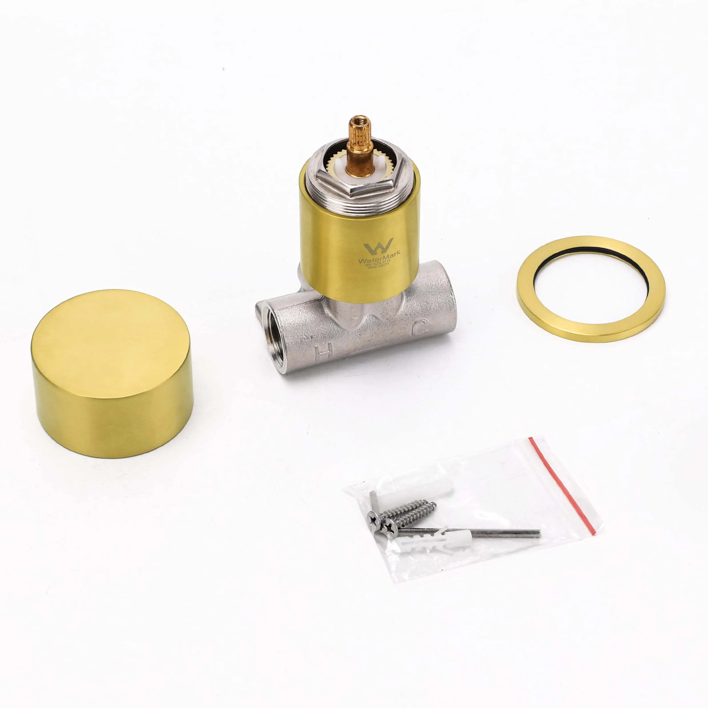 **Sydney Stock** KYLINS Brushed Gold Sliding Rail with 3 Mode Hand Held Shower Head Set Kit Mixer Taps Round WaterMark Wels