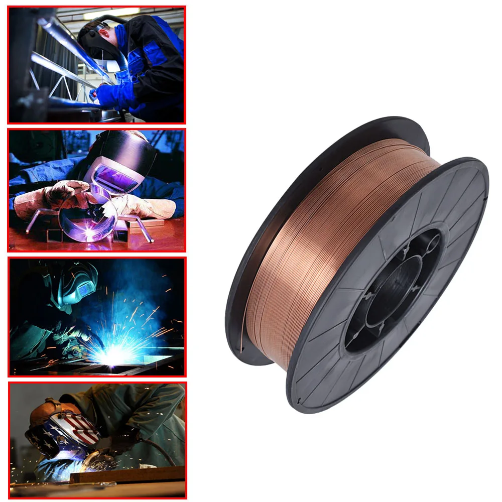 0.035 Inch Solid Mig Welding Wire 10 Pound Spool ER70S-6 Mild Steel Welding Wire (0.9 MM)