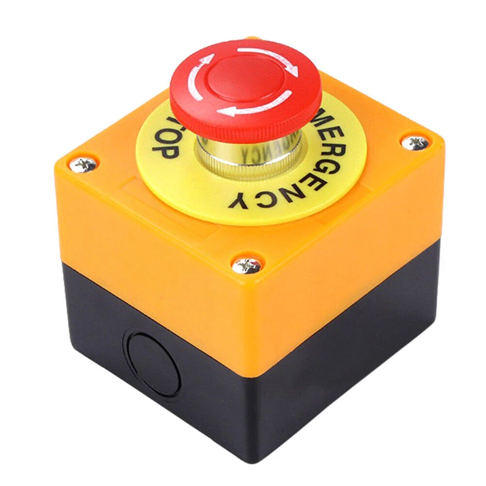 2PCS Emergency Stop Shut Off Push Button Switch NO / NC e-stop Push Button