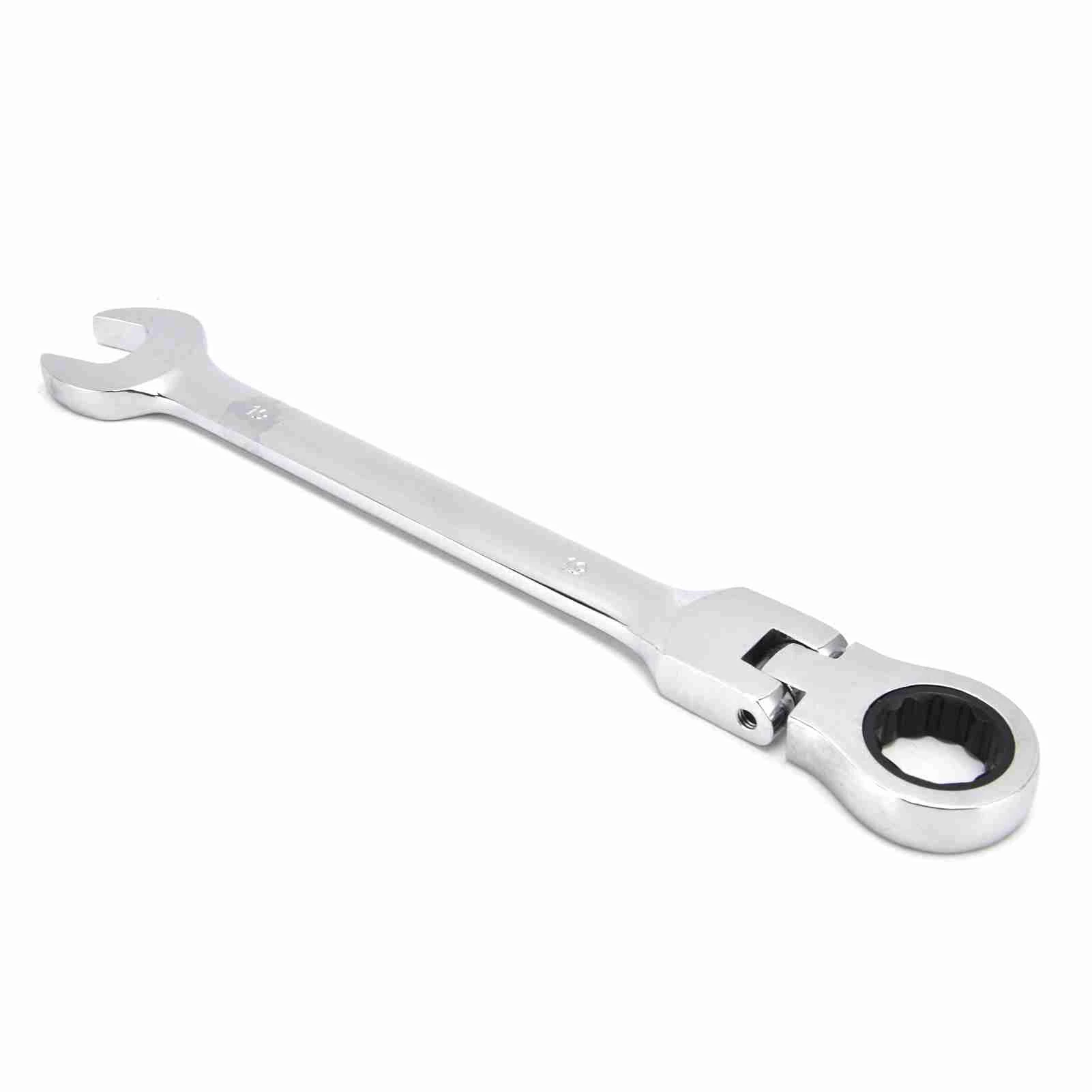 12PCS/set Ratchet Spanner Ratchet Wrench Set Kit Metric Combination Chrome Vanadium Steel 8‑19mm with Storage Bag Ratchet Wrench