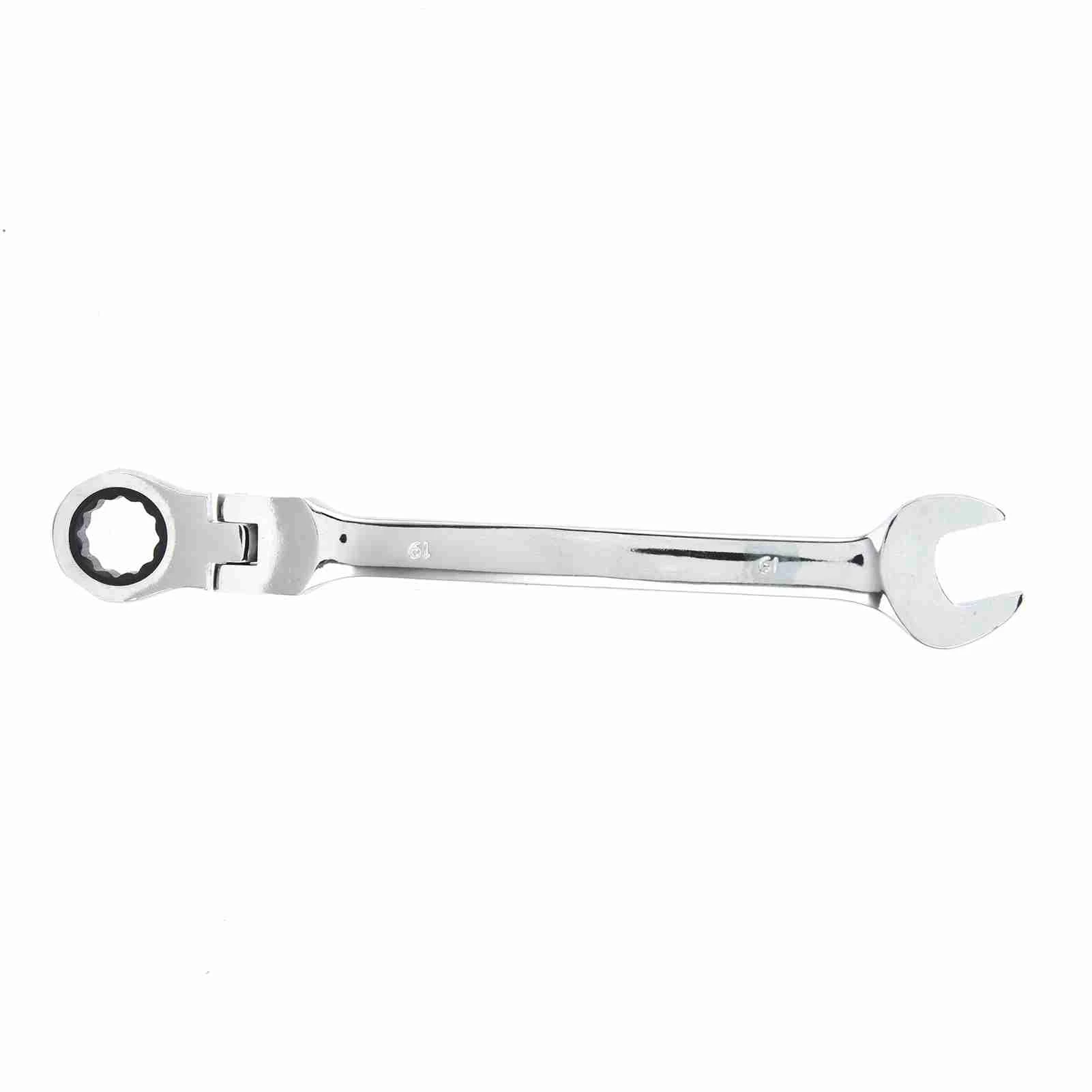 12PCS/set Ratchet Spanner Ratchet Wrench Set Kit Metric Combination Chrome Vanadium Steel 8‑19mm with Storage Bag Ratchet Wrench