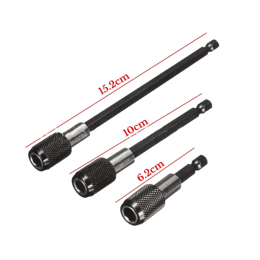 3 sets Screwdriver Kit Extension Quick Release 1/4 Hex Shank Holder Drill Bit Set 3PCS/set