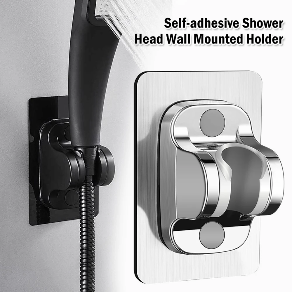 Self-adhesive Shower Head Wall Mounted Holder Bathroom SprinklerSprayer Rack