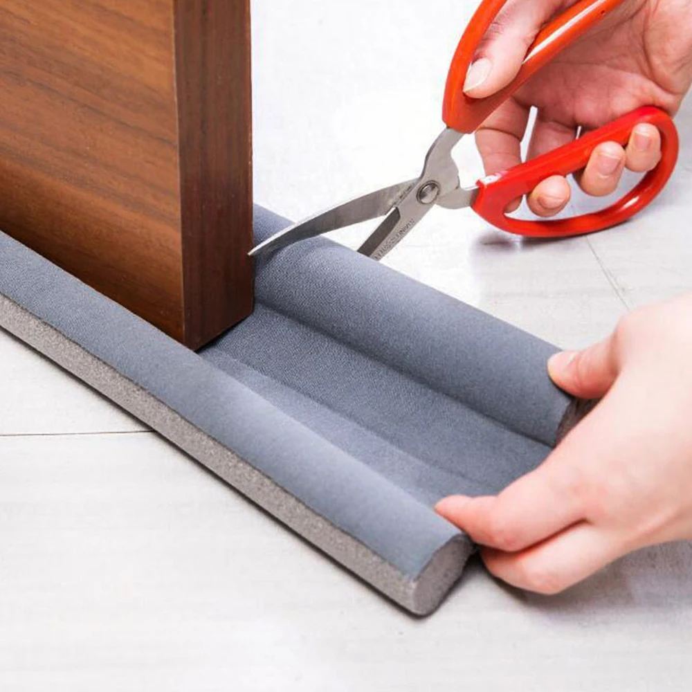 Double Sided Door Snake Air Draft Wind Dust Stopper Seal Sealing Strip Guard