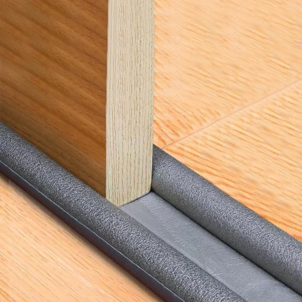 Double Sided Door Snake Air Draft Wind Dust Stopper Seal Sealing Strip Guard