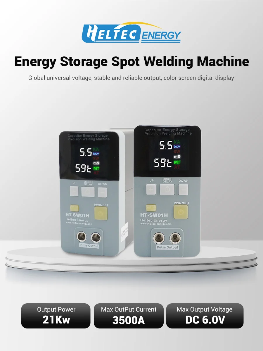 Heltec Energy HT-SW01H Spot Welding Machine 21KW High Current Pulse Battery Welding Machine for 18650/LiFePO4 Battery AT/MT
