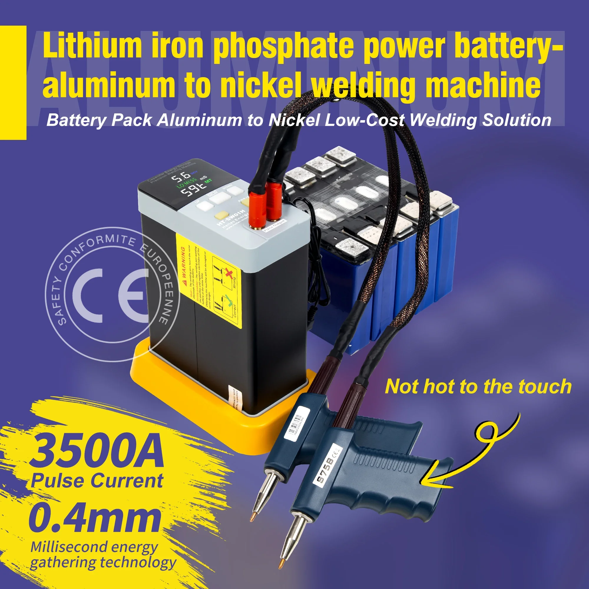 Heltec Energy HT-SW01H Spot Welding Machine 21KW High Current Pulse Battery Welding Machine for 18650/LiFePO4 Battery AT/MT