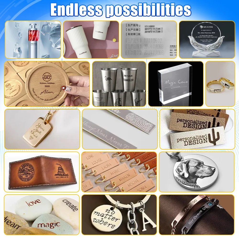 15W UV Laser Marking Engraving Machine CRS 355nm Laser Engraver Water Cooling for Glass/Wood/PVC/Metal/Plastic Leather