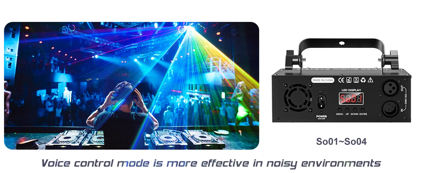 Datewink LED Stage Lights RGB Scanner Beam Projector Stage Lighting Effect DJ Disco Light DMX512 For Wedding Birthday Party Show
