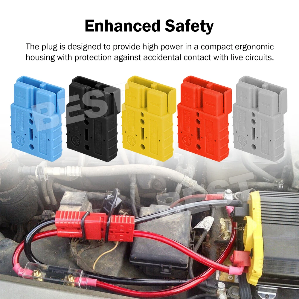 10x Anderson Style Plug connector 50AMP Caravan Trailer Sola 6AWG DC Power Tool