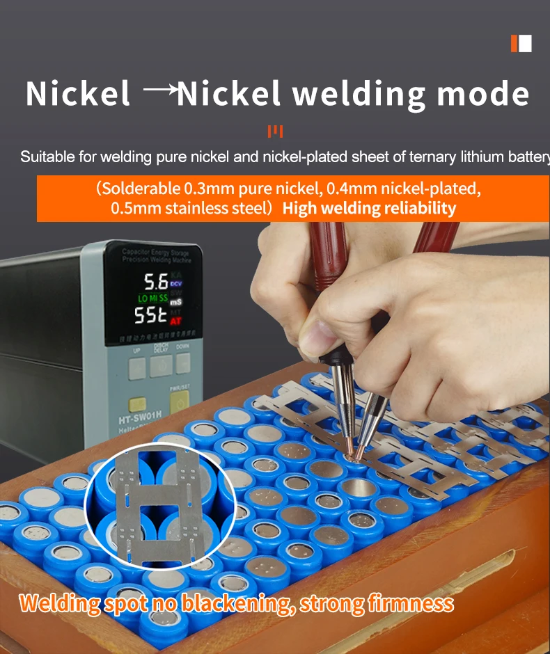 HELTEC 12KW 21KW 36KW 42KW High-Efficiency Battery Spot Welder with Pneumatic Capacitor Storage for Nickel/Aluminum/18650