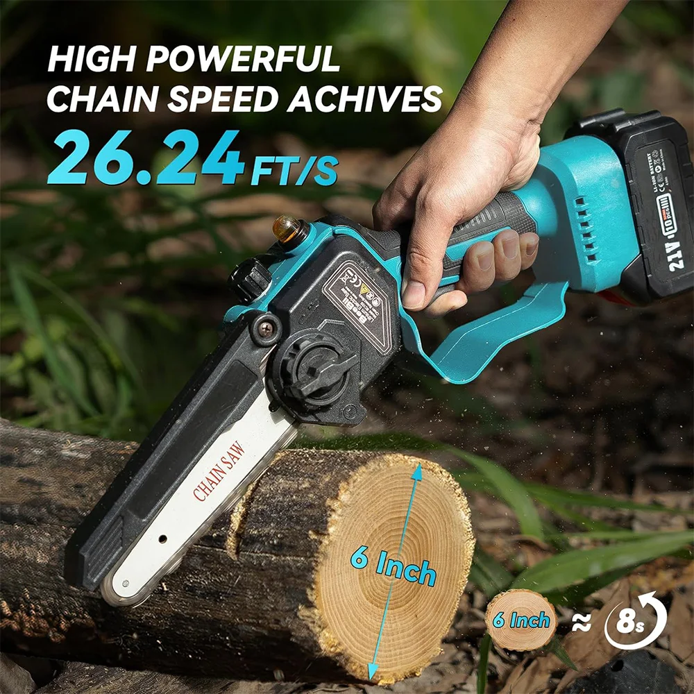 Seesii 3-in-1 Brushless Telescoping Pole High Branch Scissors Electric Chainsaw Garden Pruning Tools For Makita 18V Battery Pin