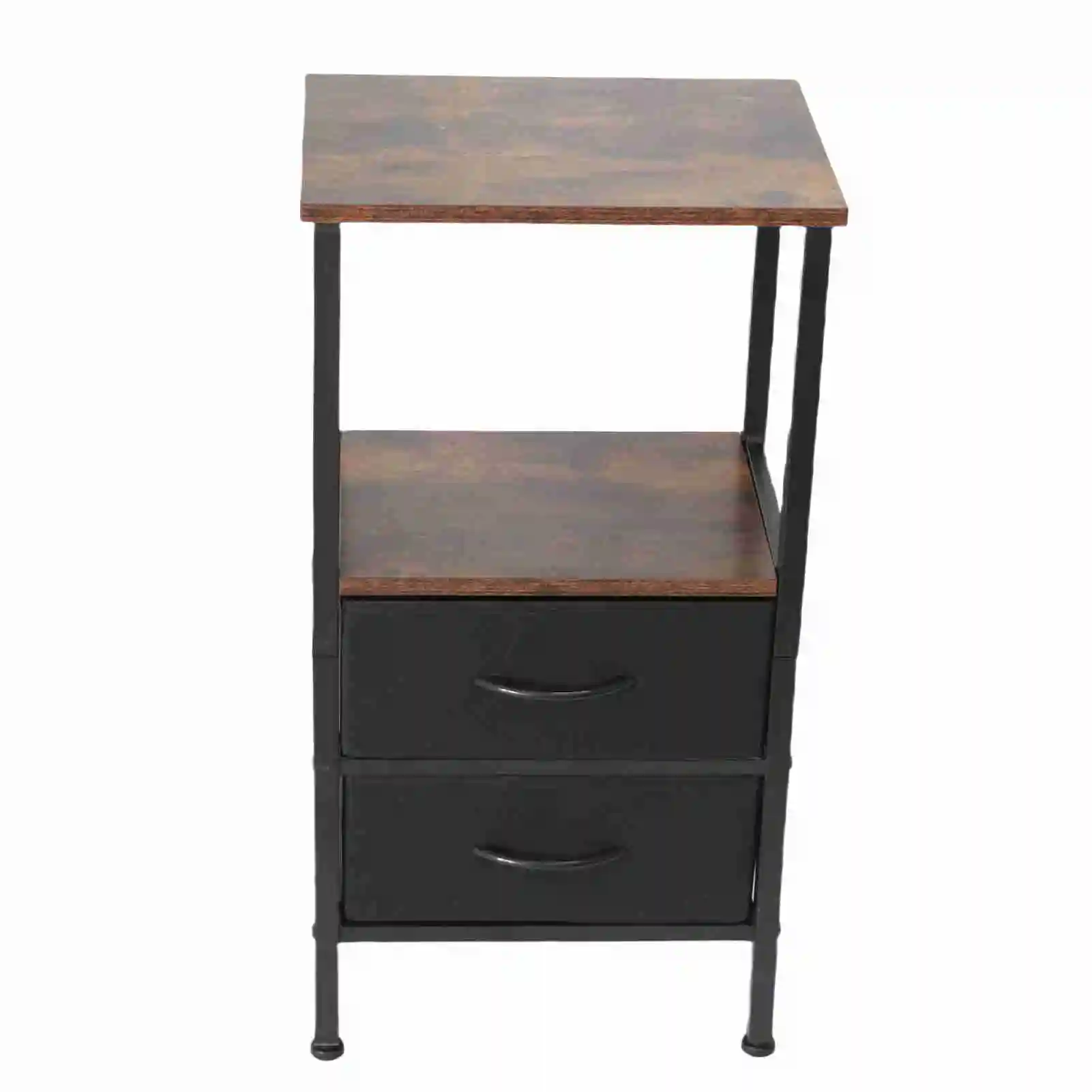 【New】Night Stand for Bedroom Night Stand for Bedroom MDF Carbon Steel Bedside Table with 2 Drawers for Living Room Dorm