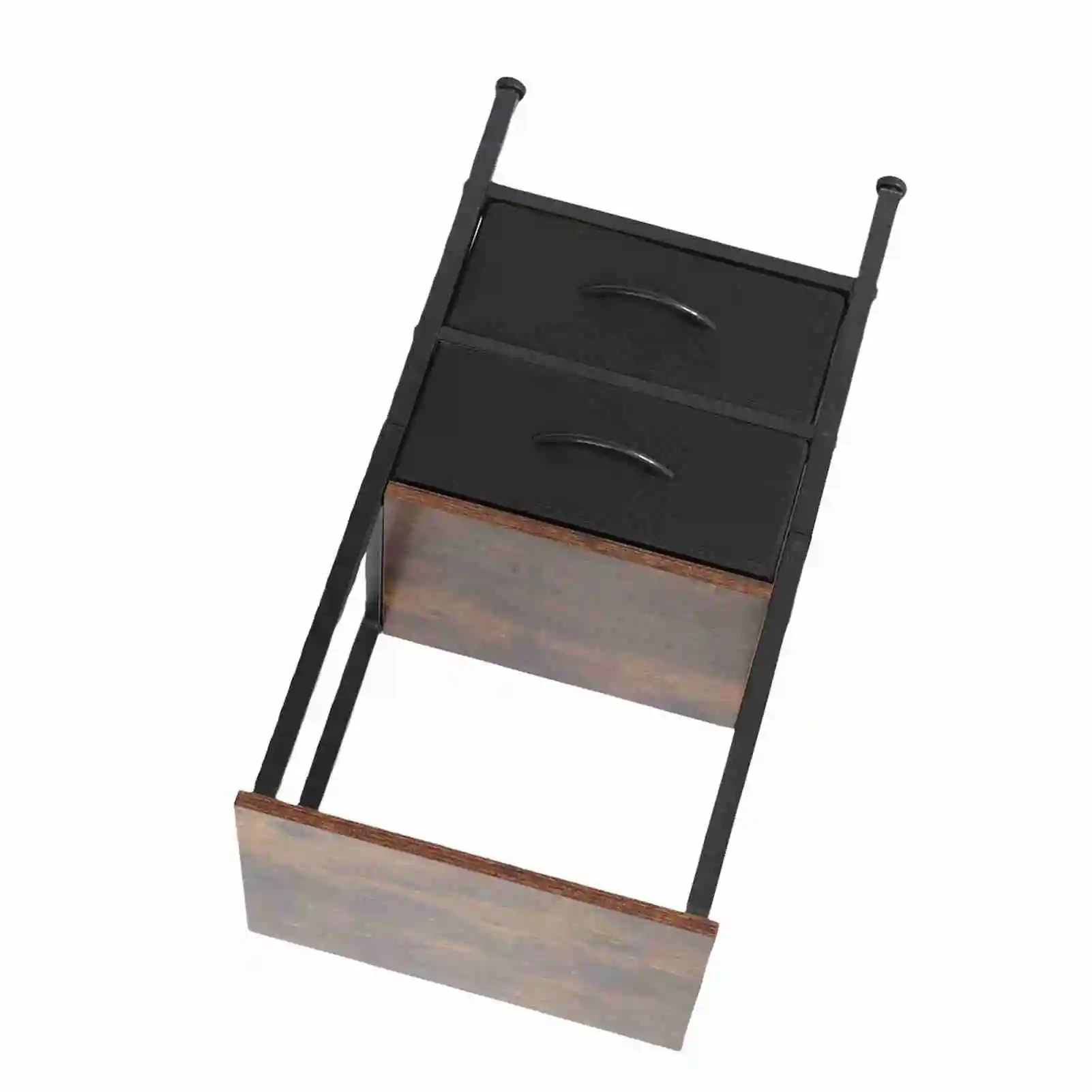 【New】Night Stand for Bedroom Night Stand for Bedroom MDF Carbon Steel Bedside Table with 2 Drawers for Living Room Dorm