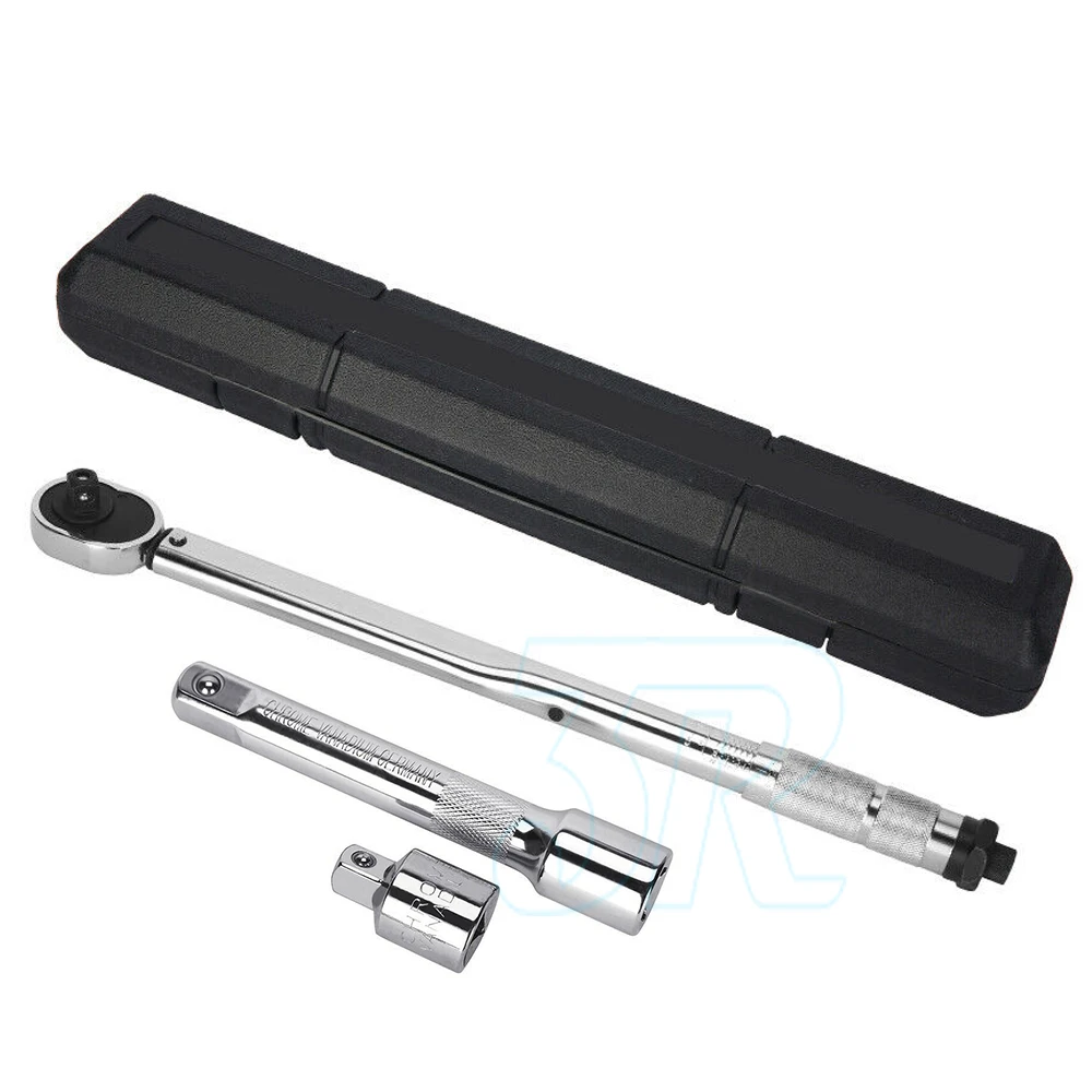 Torque Wrench Set 1/2" & 3/8" Drive 28-210nm Ratchet Micrometer Tension Spanner