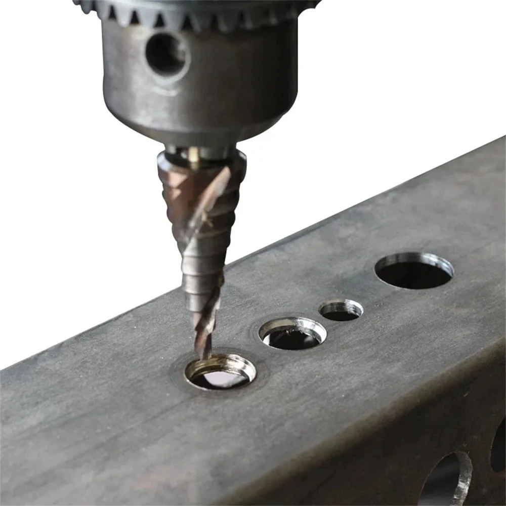 Cobalt Steel Step Cone Drill Bit Hole Cutter 4-32mm for Stainless Steel