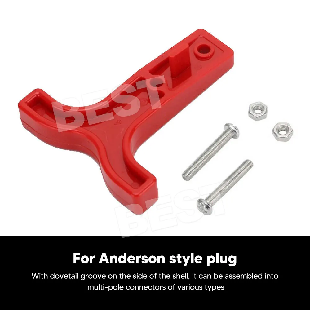 10PCS Red T Bar handle for Anderson style plug connectors tool 50AMP 12-24V AU