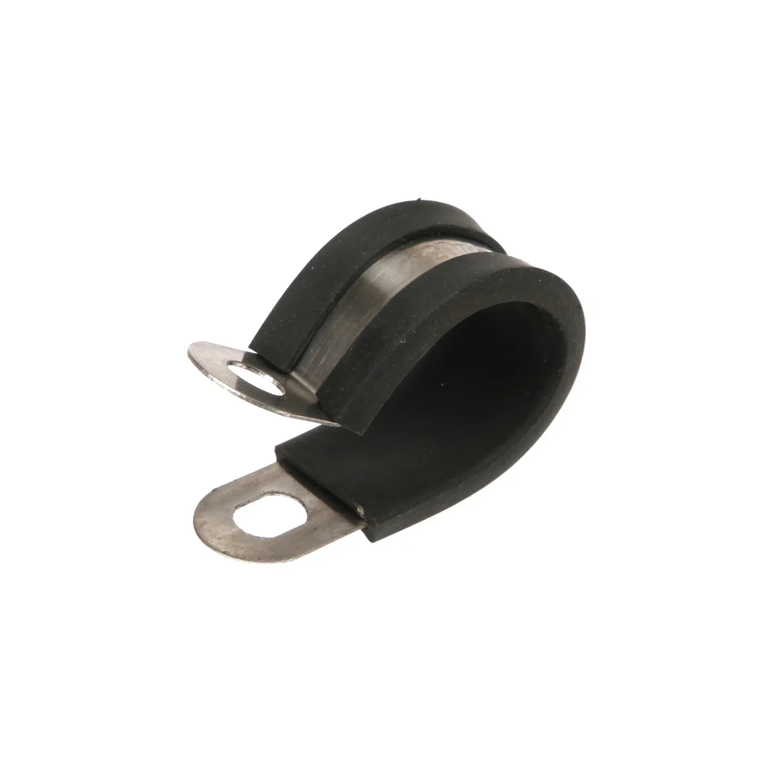 10pc Rubber Lined P Clips Cable Mounting Hose Pipe Clamp Fixing Pipes Stainless Steel Hardware Fasteners 6/8/10/12/14/16/20/24mm