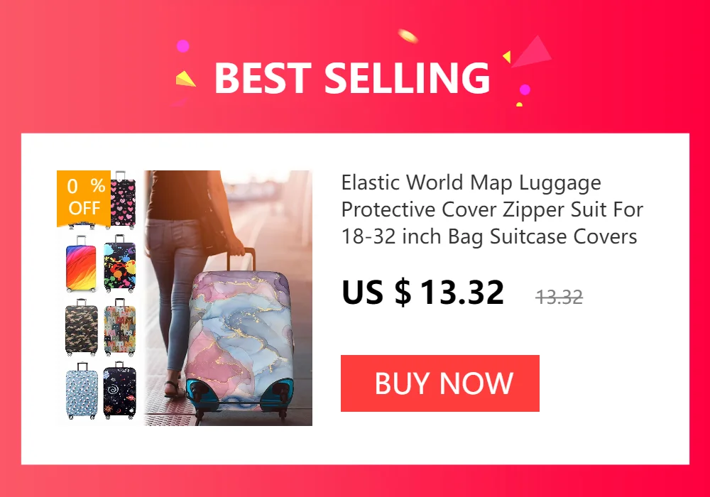 Luggage Cover Stretch Fabric Suitcase Protector Baggage Dust Case Cover Suitable for 18-32 Inch Suitcase Case Travel [P