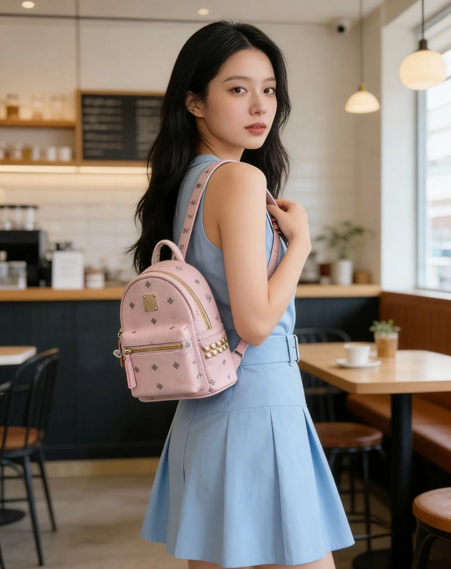 Fashionable Lightweight Women's Backpack Travel Bag Large Capacity Summer New Arrival Material Soft Structure Daily Match