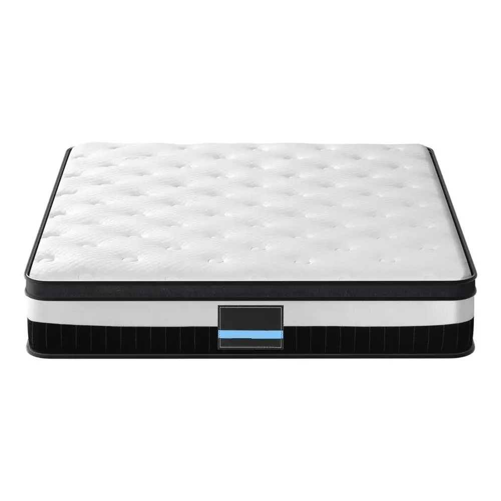 King Size 30cm Giselle Style Mattress Plush Support Breathable Comfort Sleep Bed Mattress Cover Durable Home Bedroom Use