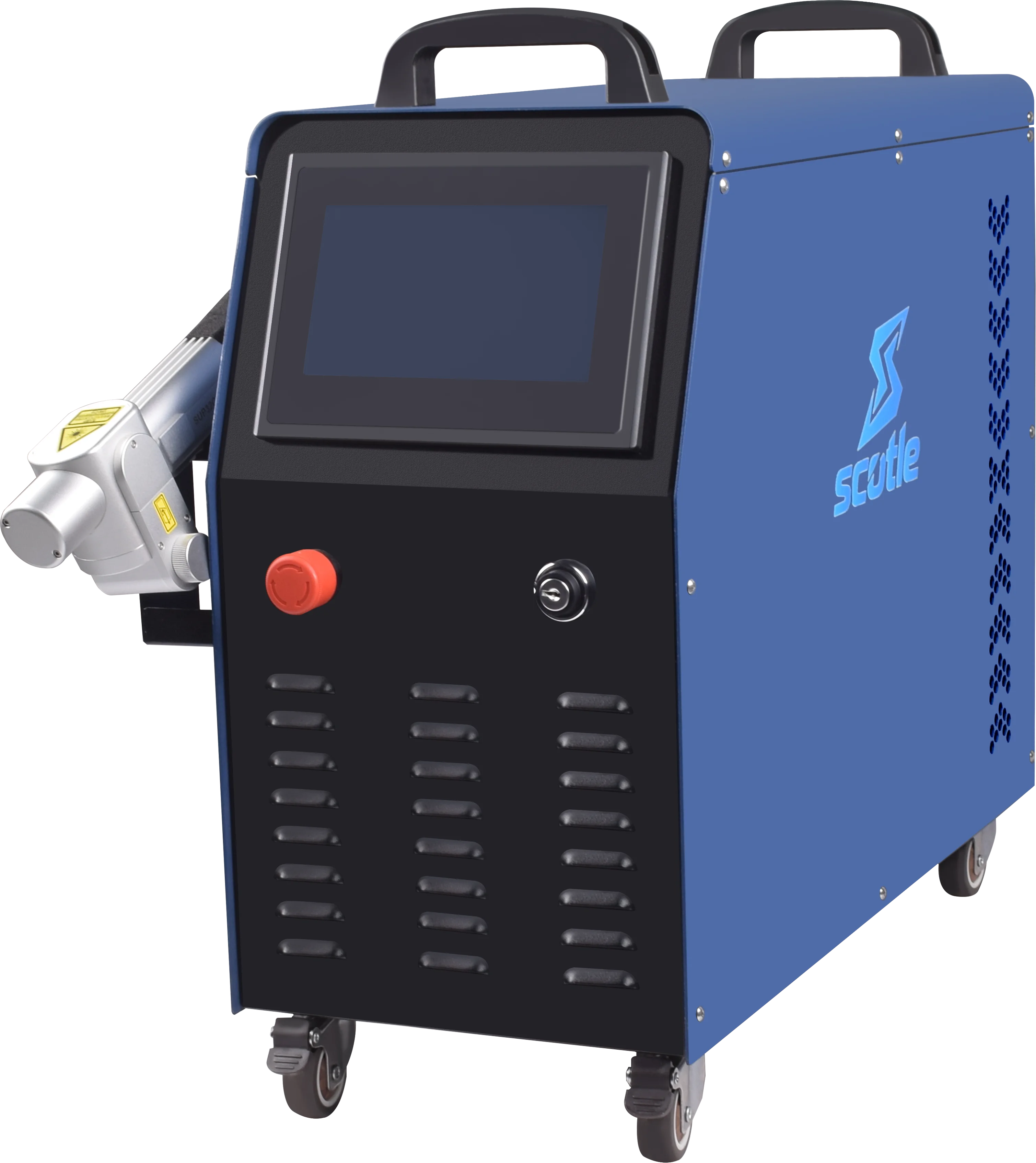 2000W Air Cooling Fiber Laser Cleaning Machine Portable Laser Cleaner for Metal Oil Rust Paint Removal Cleaning SUP 32C Width 300mm Energy Saving