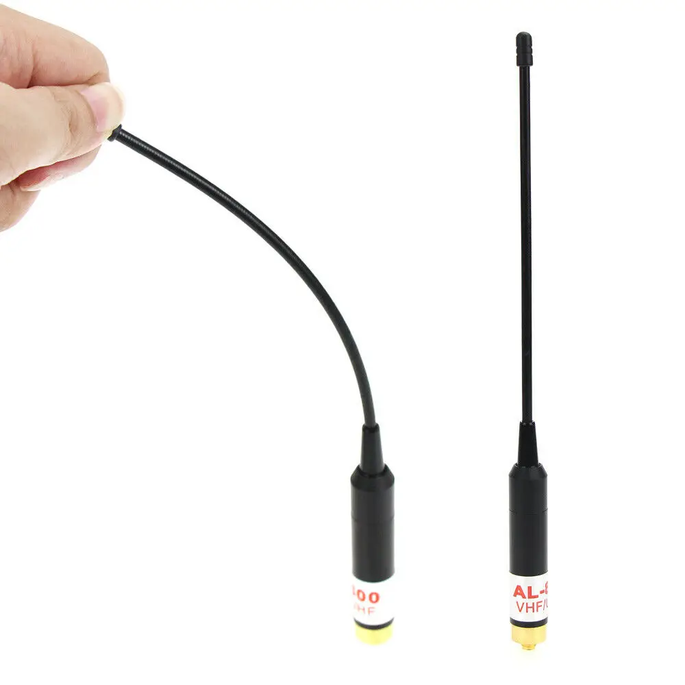 High Gain Telescopic Antennas AL-800 Dual Band VHF UHF SMA-Female Antenna Replacement For BaoFeng UV-5R UV-9R Radio Accessories