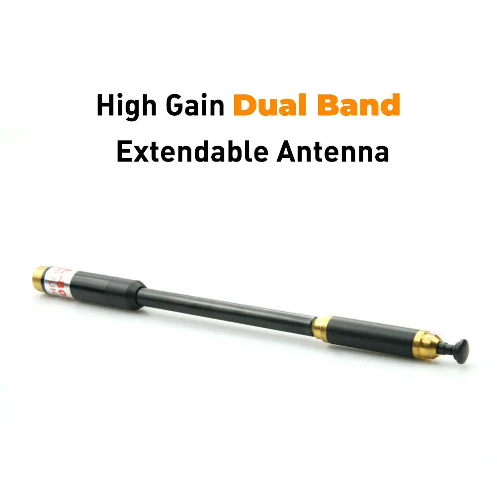 High Gain Telescopic Antennas AL-800 Dual Band VHF UHF SMA-Female Antenna Replacement For BaoFeng UV-5R UV-9R Radio Accessories
