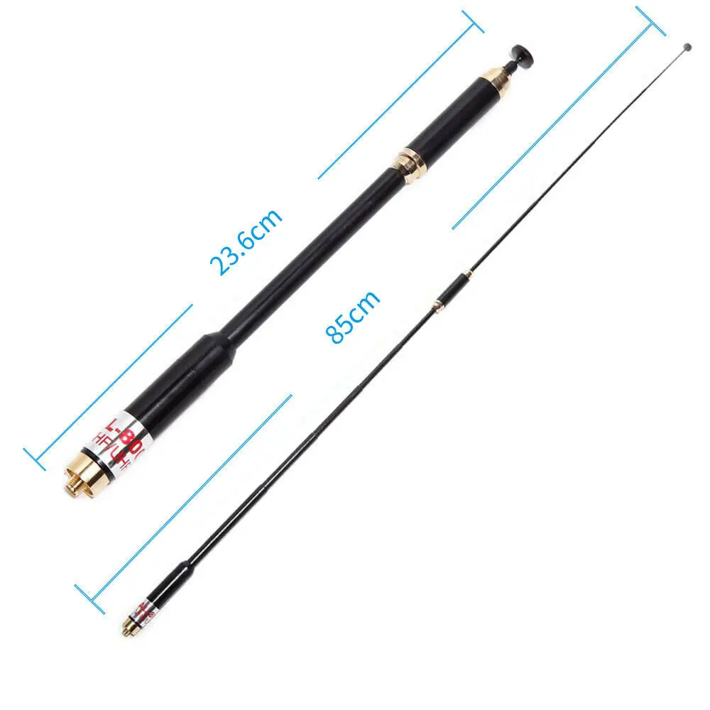 High Gain Telescopic Antennas AL-800 Dual Band VHF UHF SMA-Female Antenna Replacement For BaoFeng UV-5R UV-9R Radio Accessories