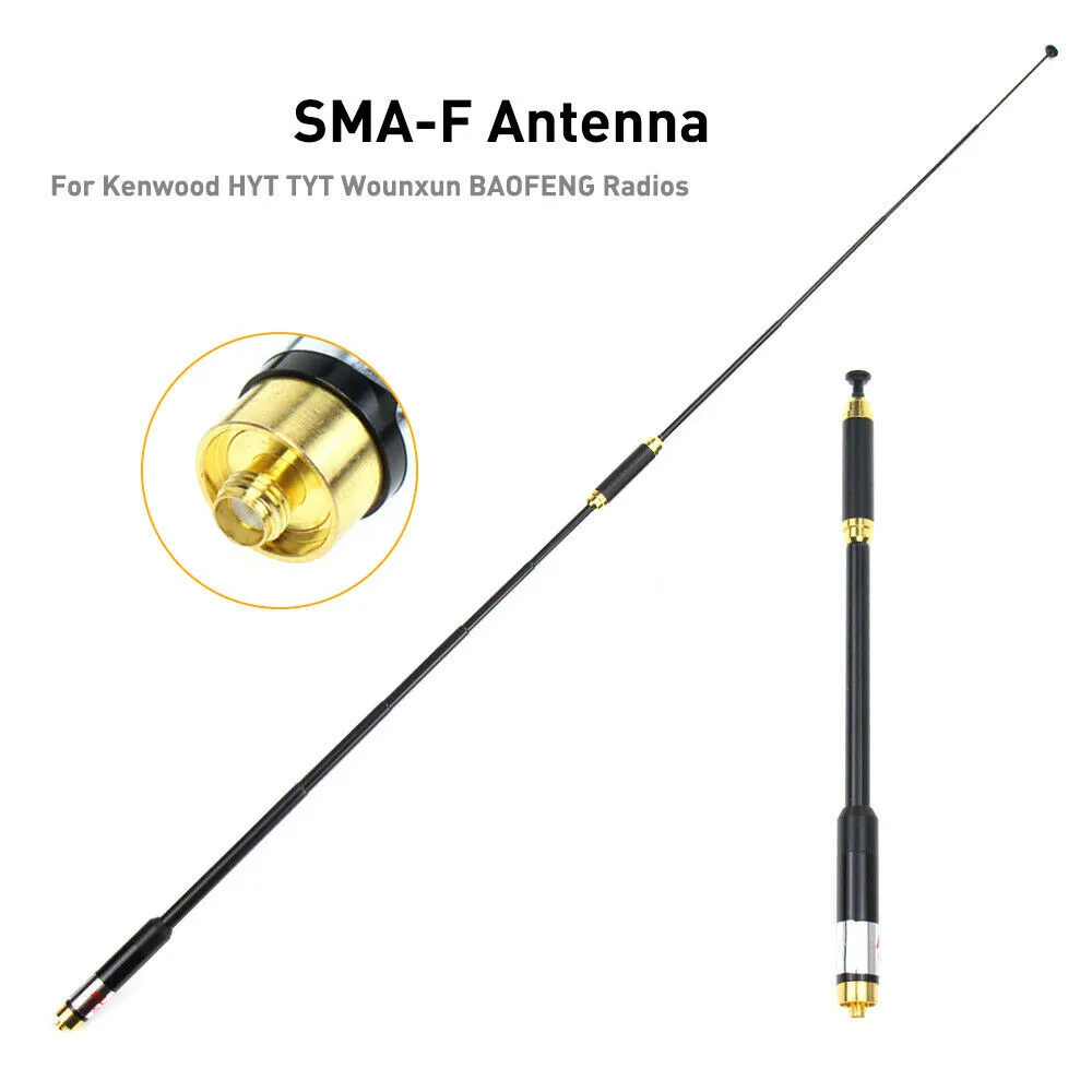 High Gain Telescopic Antennas AL-800 Dual Band VHF UHF SMA-Female Antenna Replacement For BaoFeng UV-5R UV-9R Radio Accessories