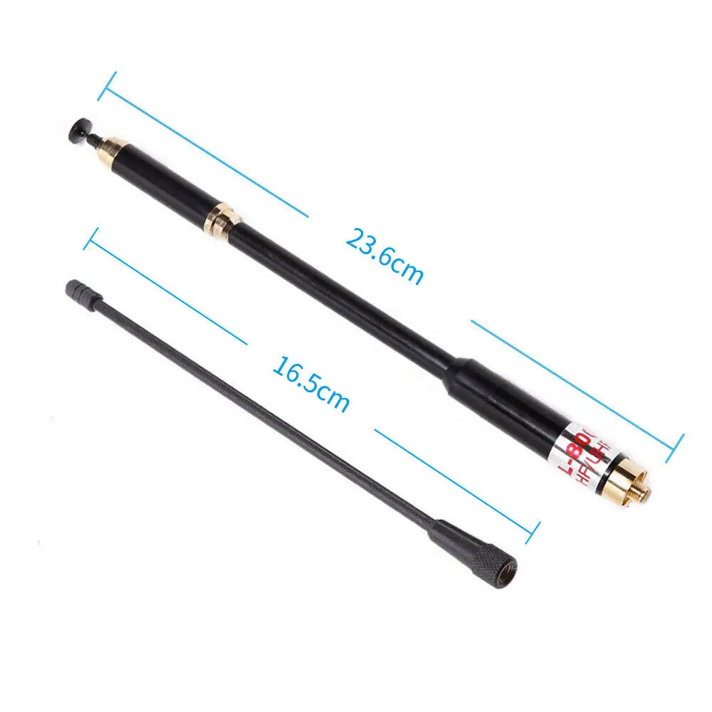 High Gain Telescopic Antennas AL-800 Dual Band VHF UHF SMA-Female Antenna Replacement For BaoFeng UV-5R UV-9R Radio Accessories